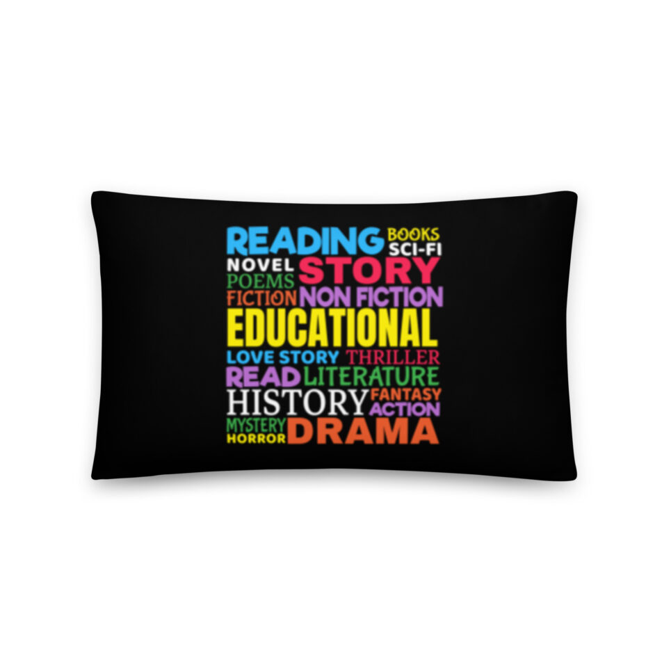 Love Reading Books Motivational Throw Pillow - Image 4