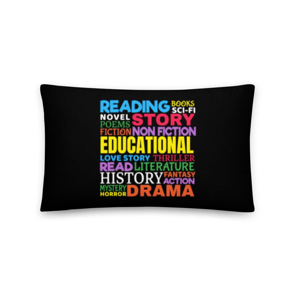 Love Reading Books Motivational Throw Pillow - Image 3
