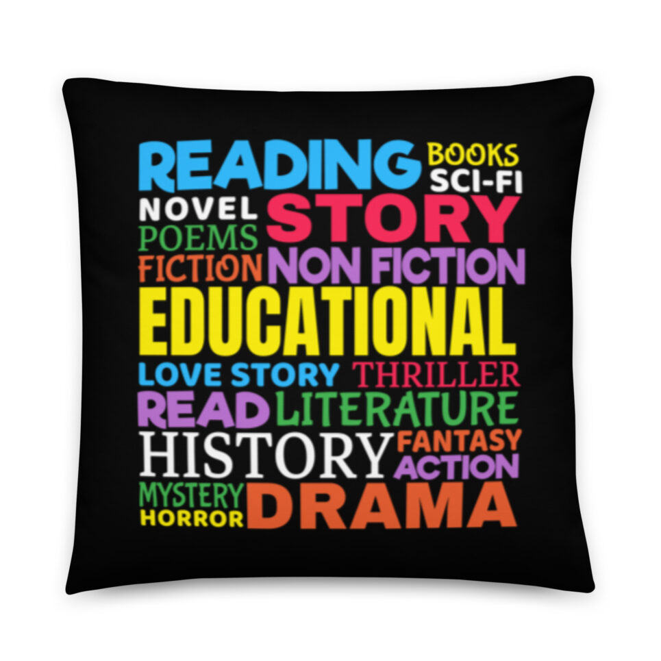 Love Reading Books Motivational Throw Pillow - Image 5