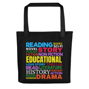 Reading Word Art Tote Bag