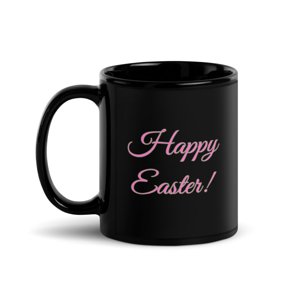 Happy Easter Mug (Black) - Image 2