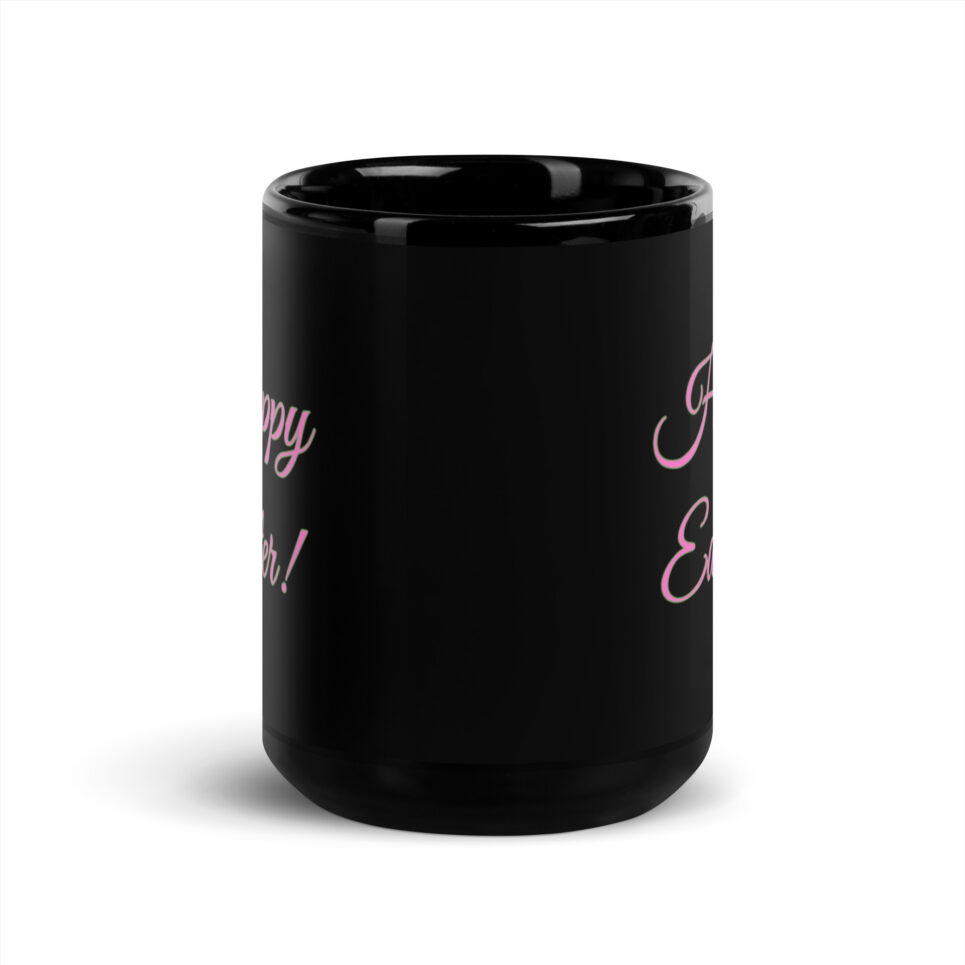 Happy Easter Mug (Black) - Image 6