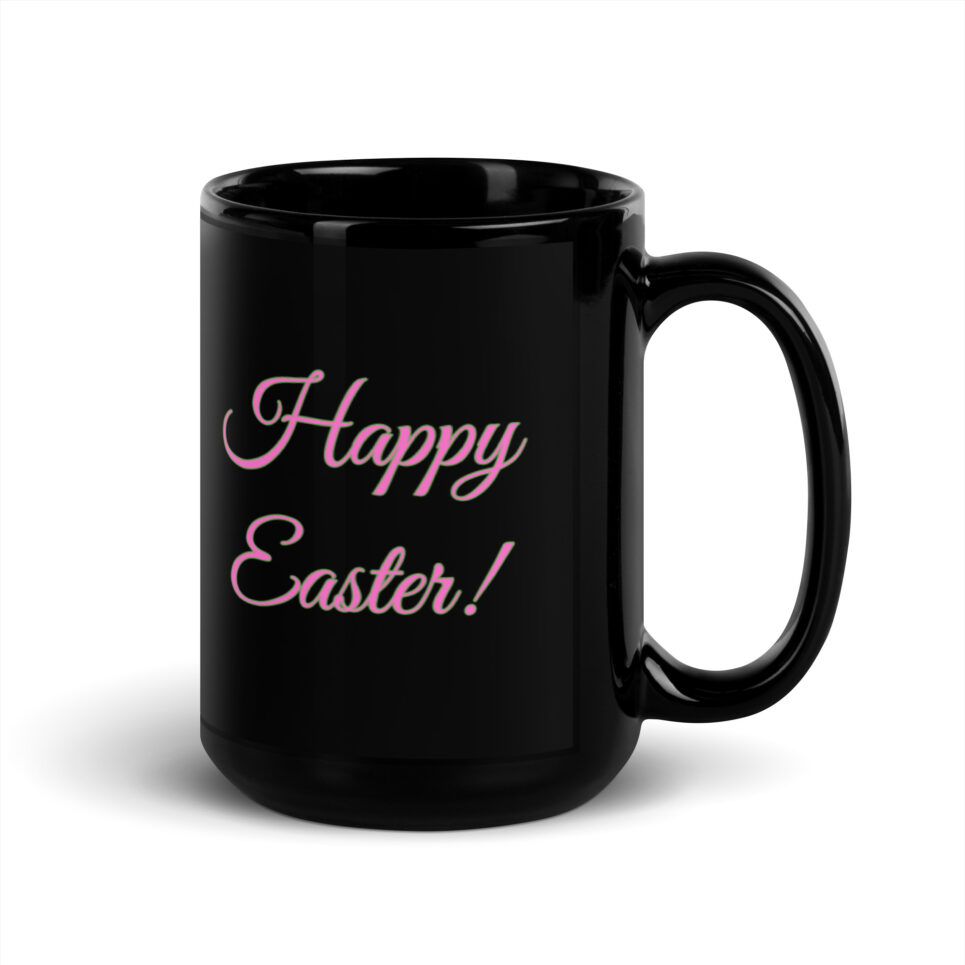 Happy Easter Mug (Black) - Image 5