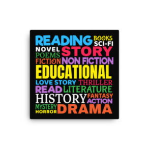 Reading Word Art Canvas