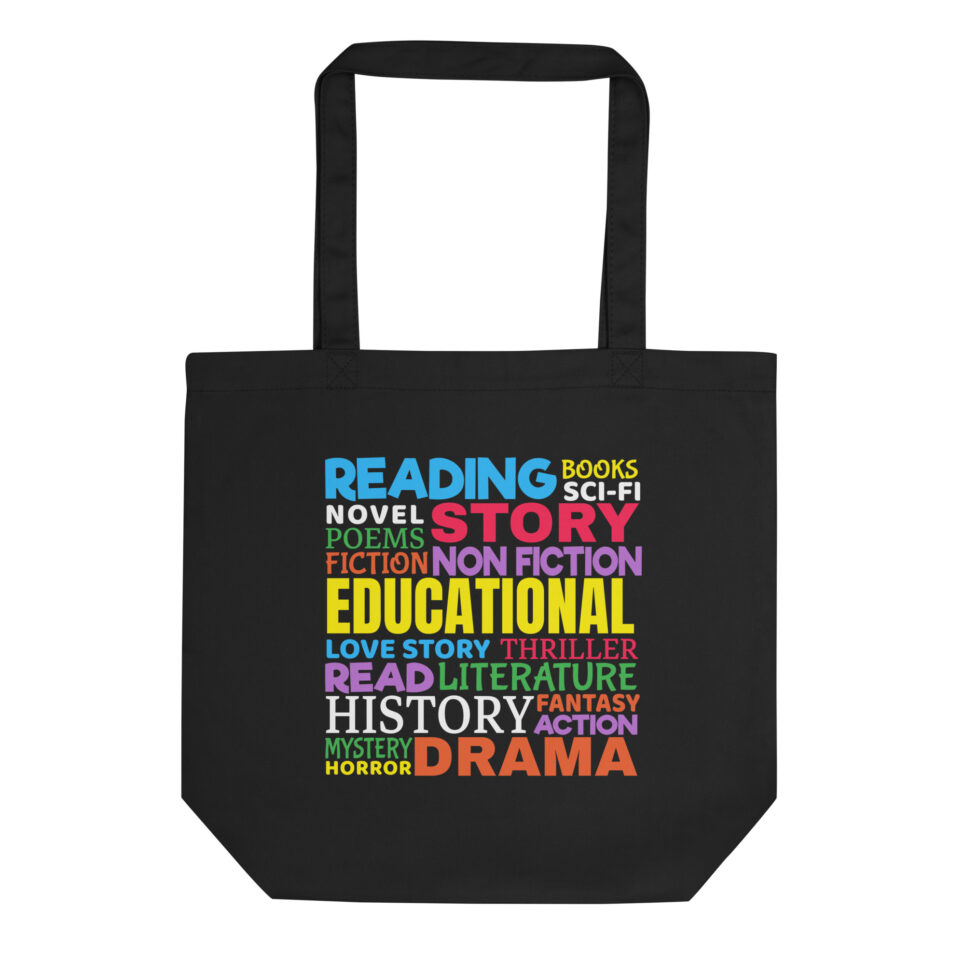Reading Word Art Eco Tote Bag