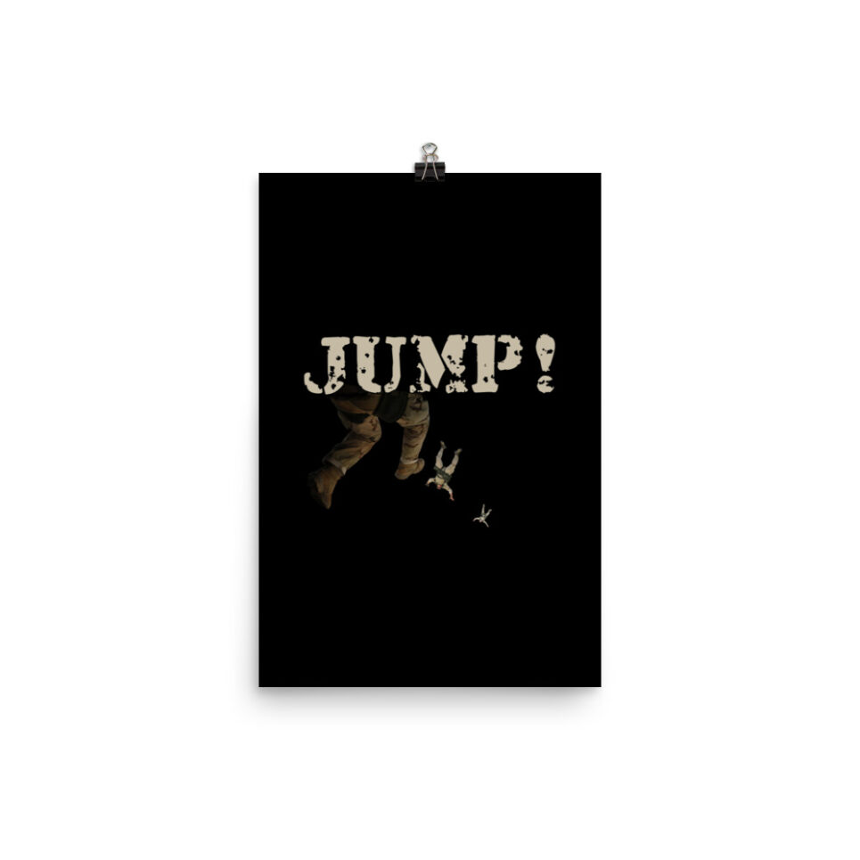 Military Jump Paratrooper Skydive - Skydiving Photo paper poster - Image 2
