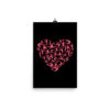 Girls Gymnastics Red Heart - Women Gymnast Photo paper poster - Image 2