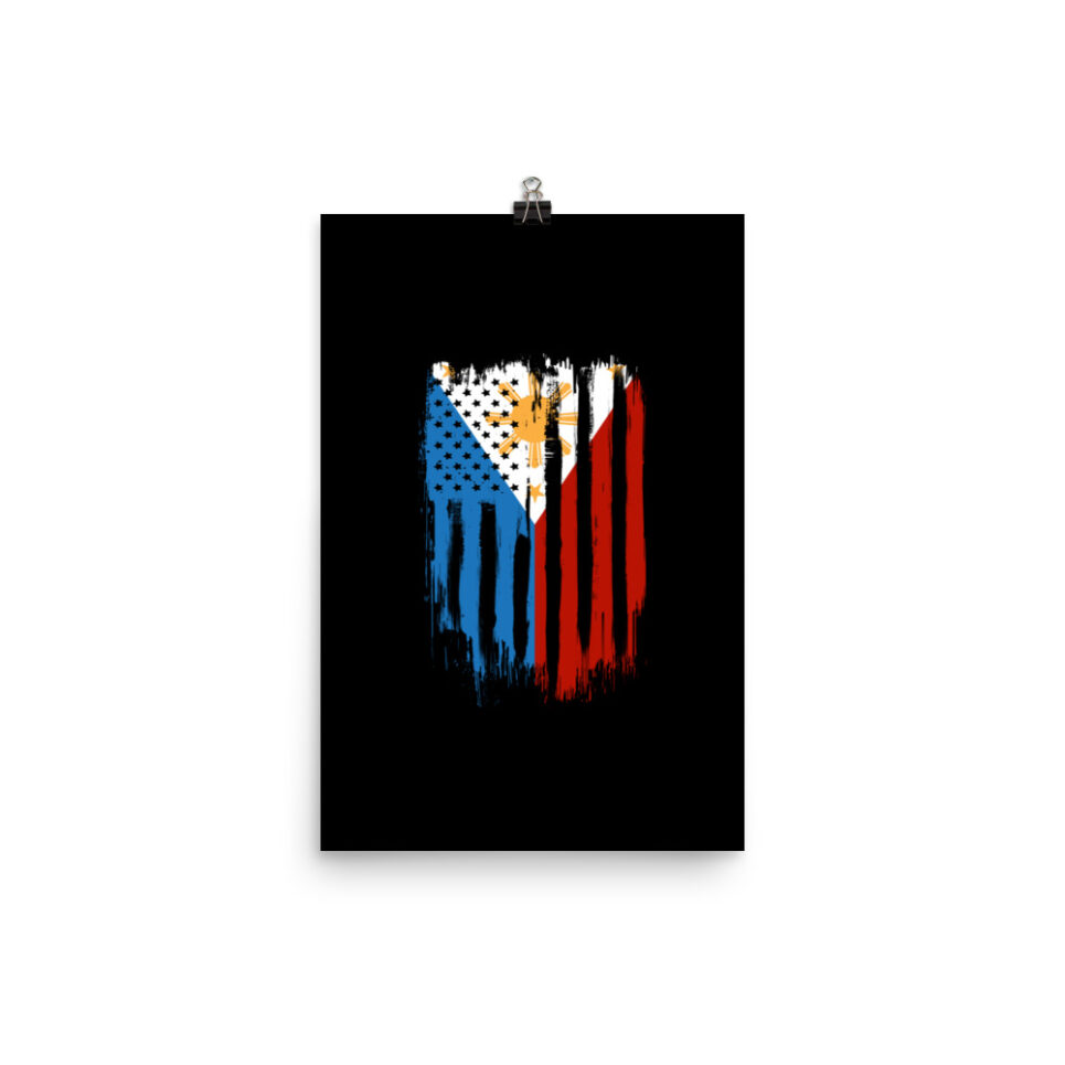 American Philippines Filipino Flag Photo paper poster - Image 2