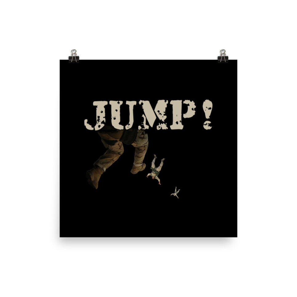 Military Jump Paratrooper Skydive - Skydiving Photo paper poster - Image 3