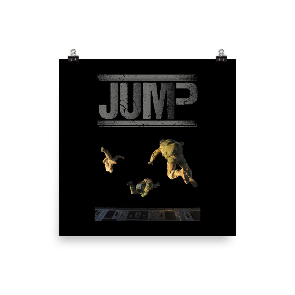 Military Jump Skydive Parachute Paratrooper Photo paper poster - Image 3