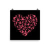 Girls Gymnastics Red Heart - Women Gymnast Photo paper poster - Image 3