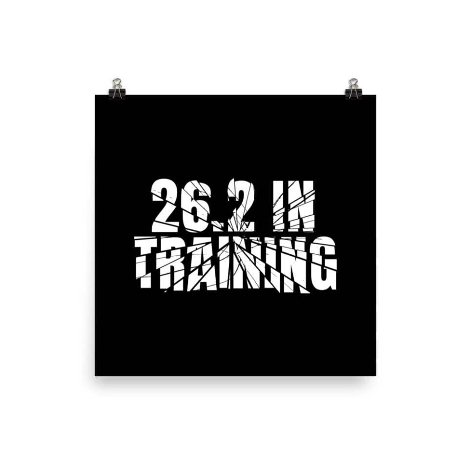 Marathon 26.2 In Training Running Photo paper poster - Image 3