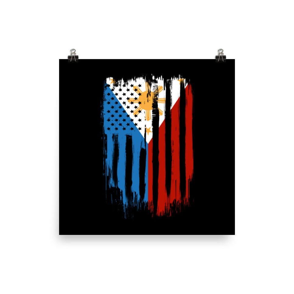 American Philippines Filipino Flag Photo paper poster - Image 3