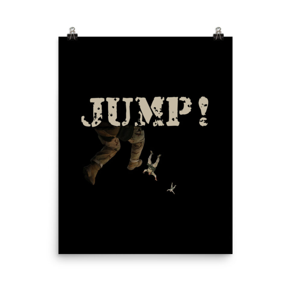 Military Jump Paratrooper Skydive - Skydiving Photo paper poster - Image 4