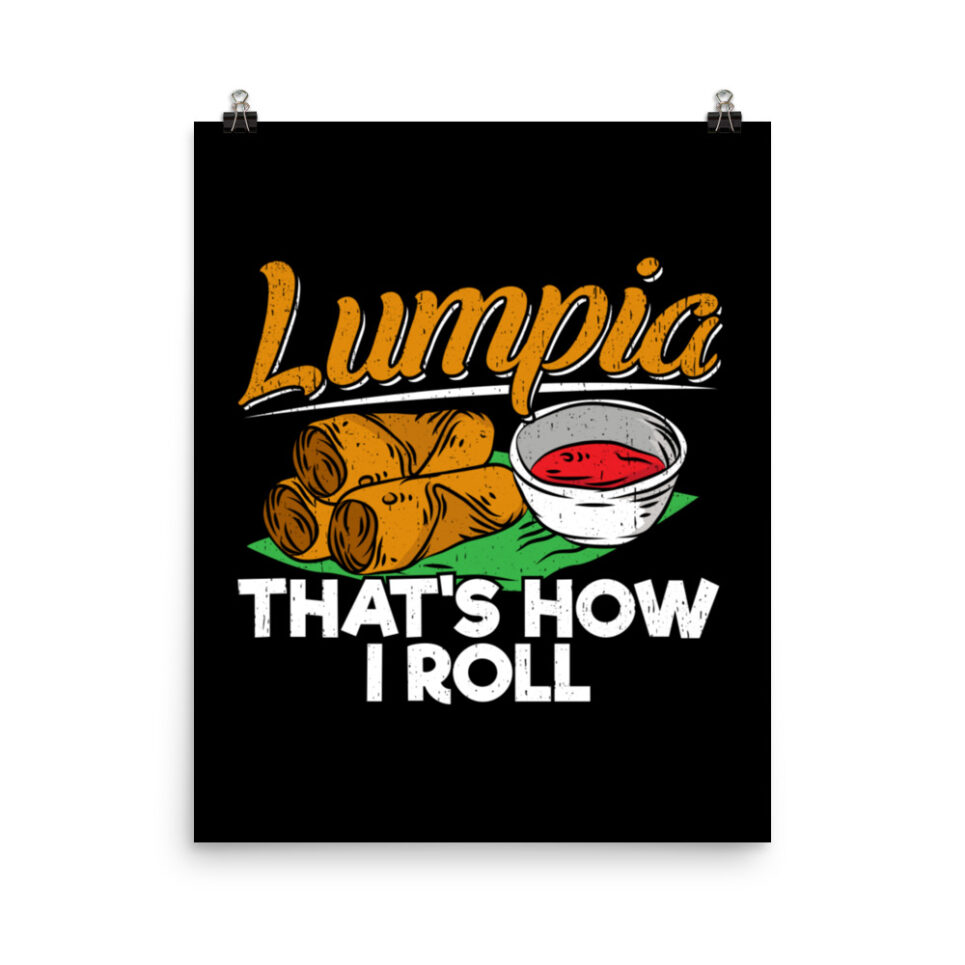 Philippines Filipino Lumpia Food Quote Photo paper poster - Image 4