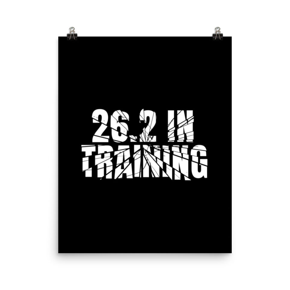 Marathon 26.2 In Training Running Photo paper poster - Image 4