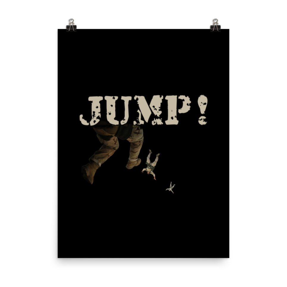 Military Jump Paratrooper Skydive - Skydiving Photo paper poster - Image 6