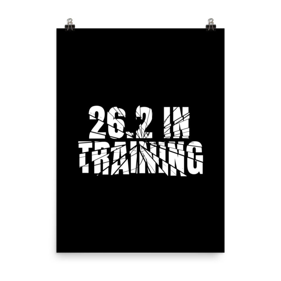 Marathon 26.2 In Training Running Photo paper poster - Image 6