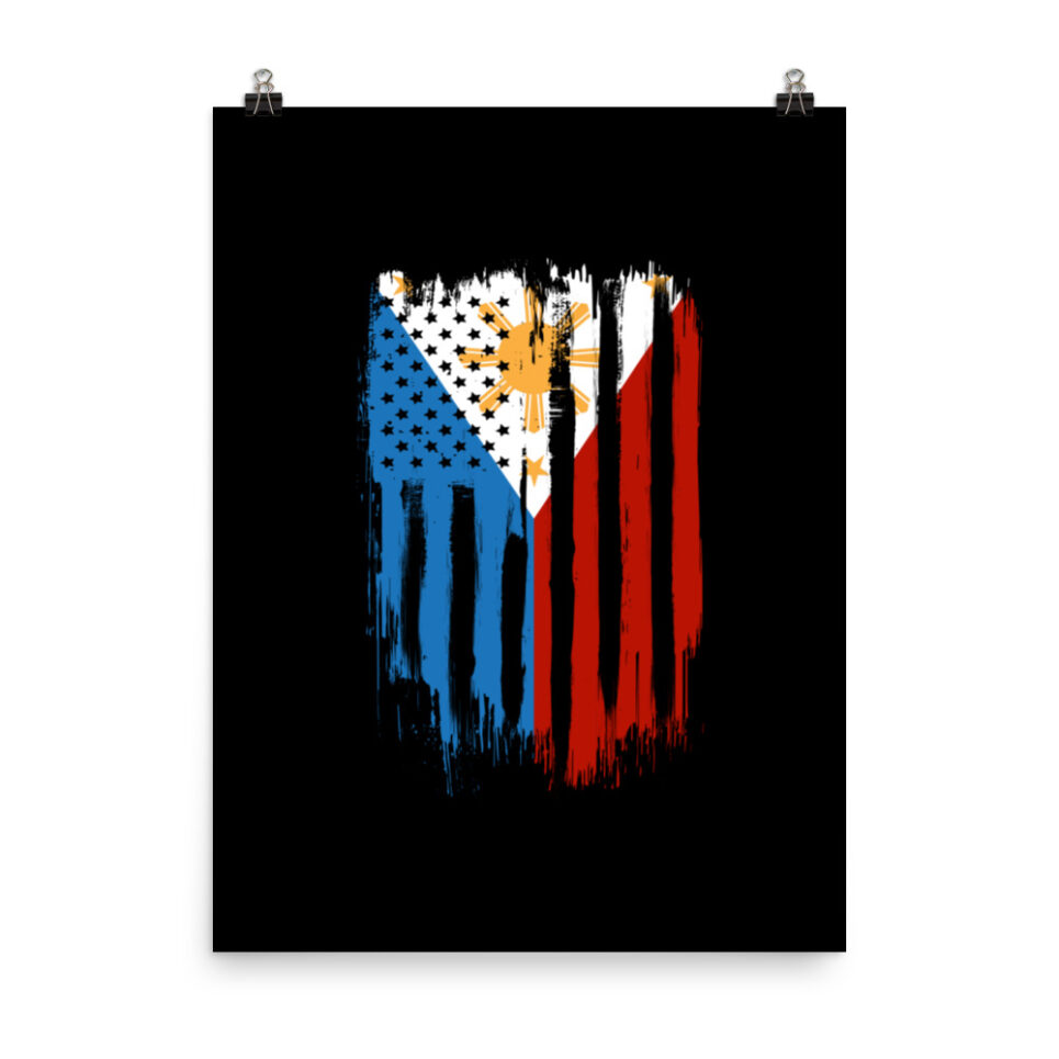 American Philippines Filipino Flag Photo paper poster - Image 6