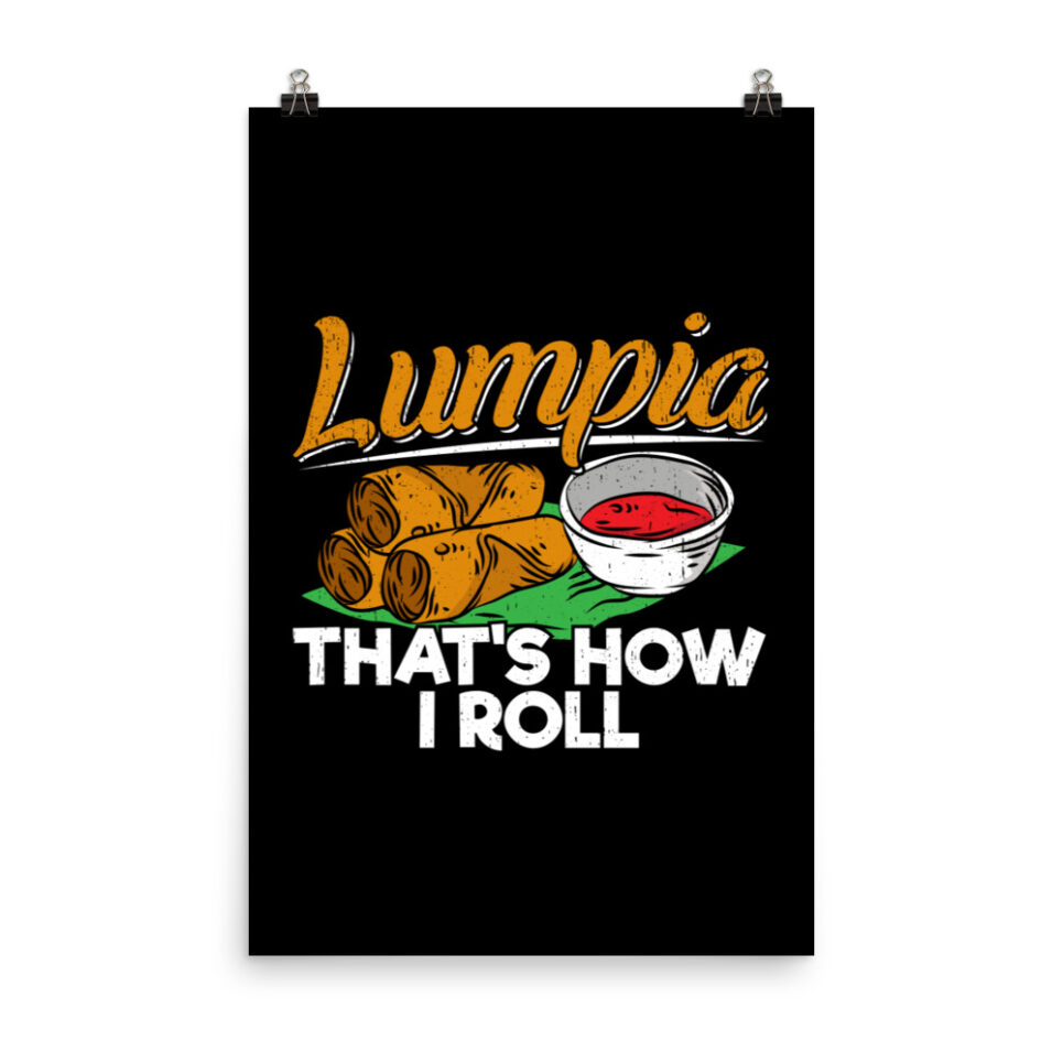 Philippines Filipino Lumpia Food Quote Photo paper poster