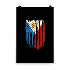 American Philippines Filipino Flag Photo paper poster