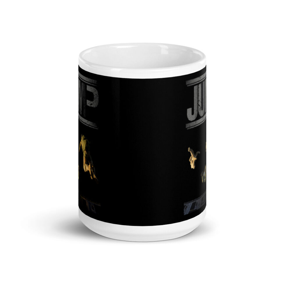Military Jump Skydive Parachute Paratrooper White glossy mug - Image 6