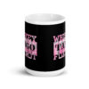 Military Whiskey Tango Foxtrot Pink Camo White glossy mug - Image 6