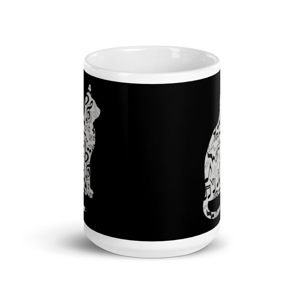 Music Musical Cat Musician  White glossy mug - Image 6