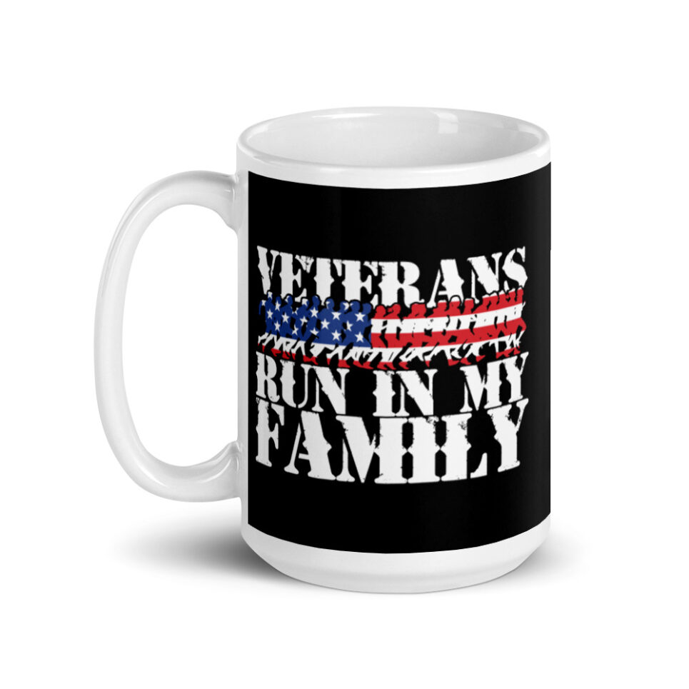Veterans Run in My Family Coffee Mug - Image 5
