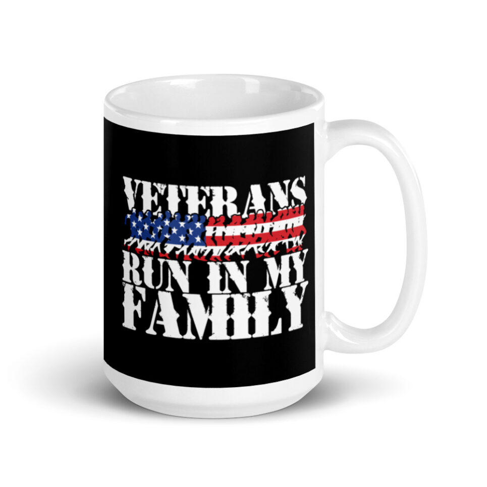 Veterans Run in My Family Coffee Mug - Image 4